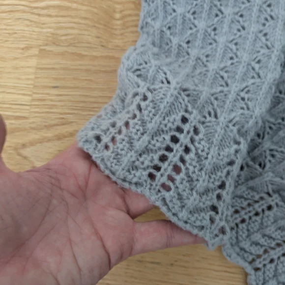 Gray Knite Women's Cropped Cardigan - Picture 3 of 5